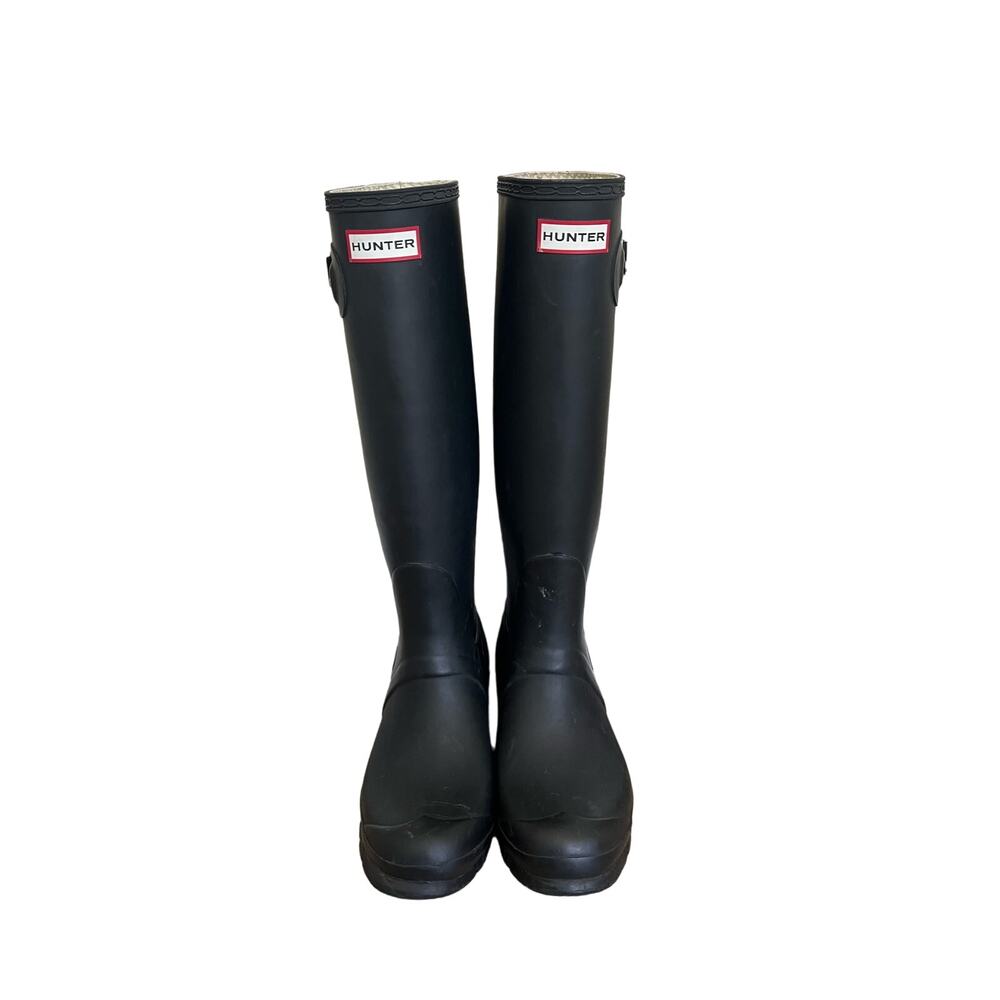 Hunter tall rubber rain boots